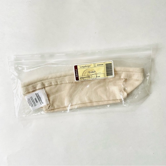 Longaberger Tidbit Basket Fabric Liner Flax - Picture 2 of 4
